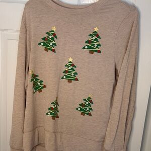 🎄 Cozy Christmas Tree Graphic Long Sleeve Top 🎄super soft